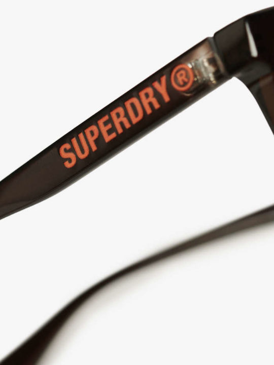 Superdry Men's Sunglasses with Brown Plastic Frame and Brown Lens Y9710009A-G1H