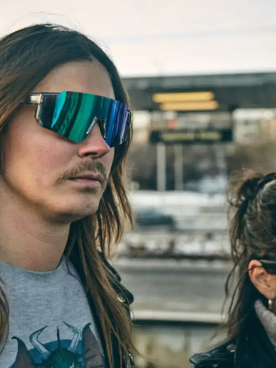 Chpo Unisex Γυαλιά Ηλίου με Γκρι Σκελετό και Γκρι Φακό