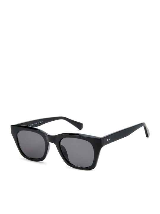 Prive Revaux Unisex Sonnenbrillen mit Schwarz Horn umrandetem Rahmen und Gray Gläser