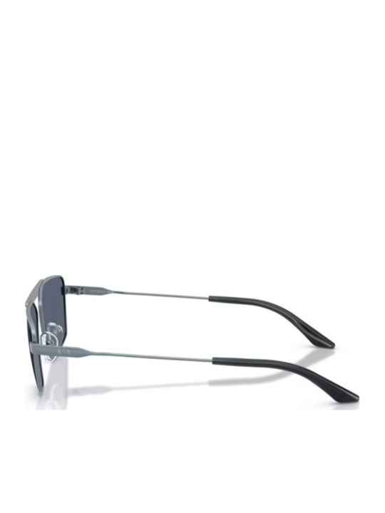 Armani Exchange Men's Sunglasses with Silver Metallic Frame and Grey Mirror Lens AX2059S 613287