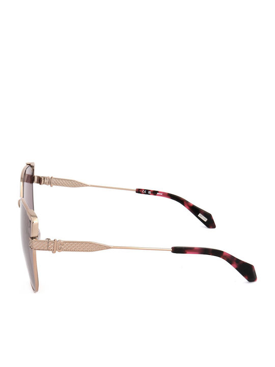 Just Cavalli Women's Sunglasses with Gold Metal Frame and Purple Lens