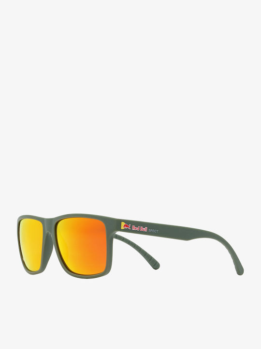 Red Bull Spect Unisex Γυαλιά Ηλίου με Μαύρο Κοκκάλινο Σκελετό και Πορτοκαλί Καθρέφτη Φακό MAZE-003P