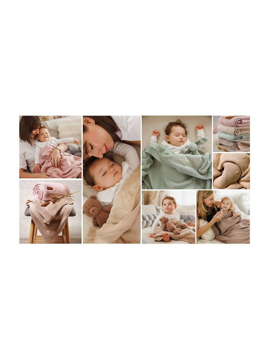 Babyono Κουβέρτα Αγκαλιάς & Λίκνου 75x100εκ.