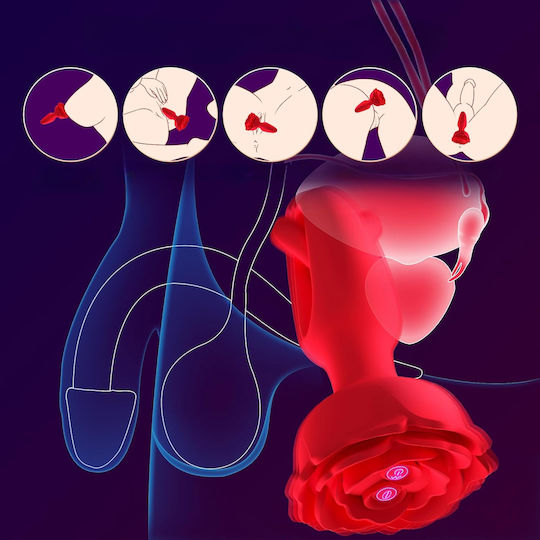 Anal Plug mit kabelloser Funktion und Vibration Rosa