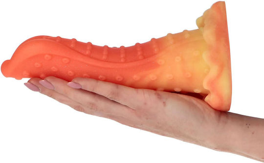 Toyz4lovers Monster Ρεαλιστικό Dildo με Βεντούζα Πορτοκαλί