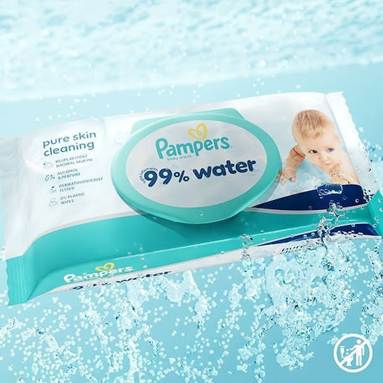 99% Water Μωρομάντηλα, χωρίς Οινόπνευμα & Parabens 3x60τμχ