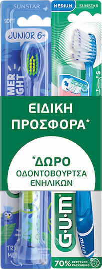 GUM Children's Toothbrush For 6+ Years Blue
