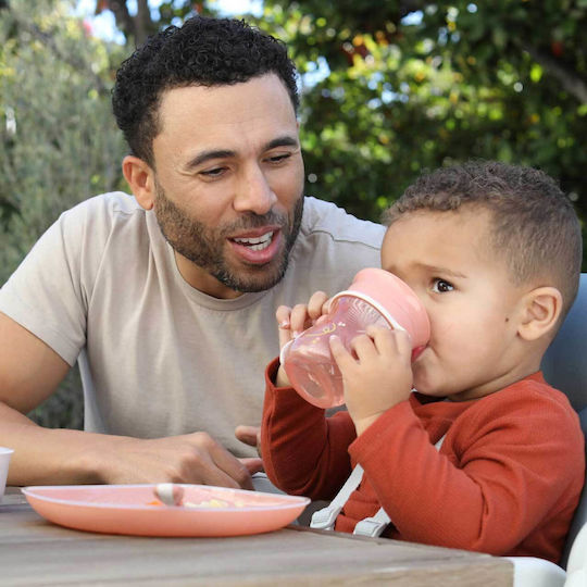 Chicco Baby Sippy Cup Silicone With Handles Beige For 12m+
