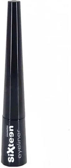 Sixteen Cosmetics Водоустойчива Течна Очна Линия Черна