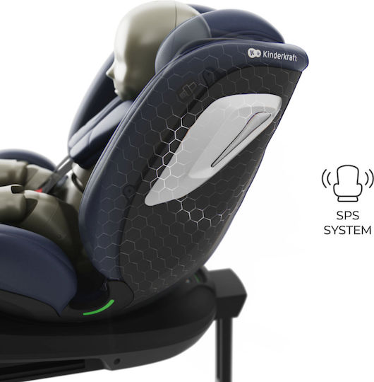 Kinderkraft I-Grow 2 Plus Καθισματάκι Αυτοκινήτου i-Size με Isofix Grey