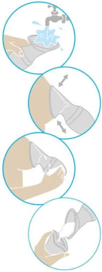 Babyono Get Ready Manual Single Breast Pump Transparent 90ml