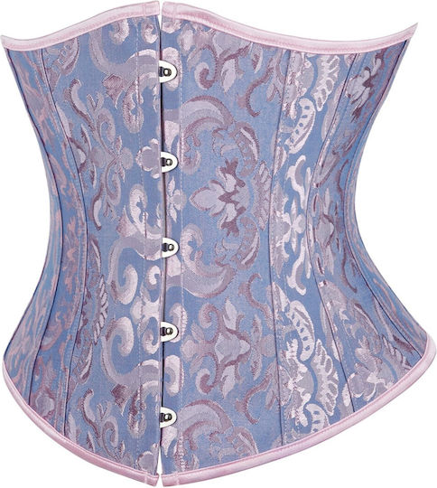 Corset Renascentist Satin Decorativ Cu Dantelă Gothic Pentru Femei Violet S
