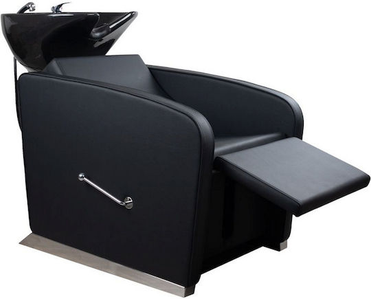 Salon Tech Stationary Hair Salon Sink with Black Chair