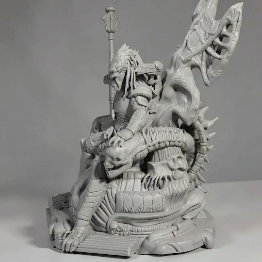 Φιγούρα Predator On Throne 3d Εκτυπωμένη-7 6 Cm 1:24