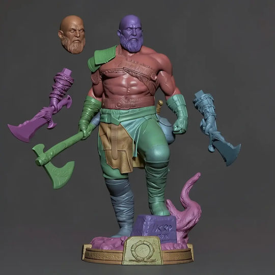 Kratos Figure From God War 3D Printed 30 Cm 1:6