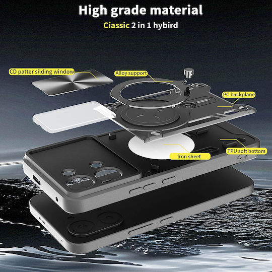 Techsuit Back Cover Plastic Black (Poco X8 Pro)