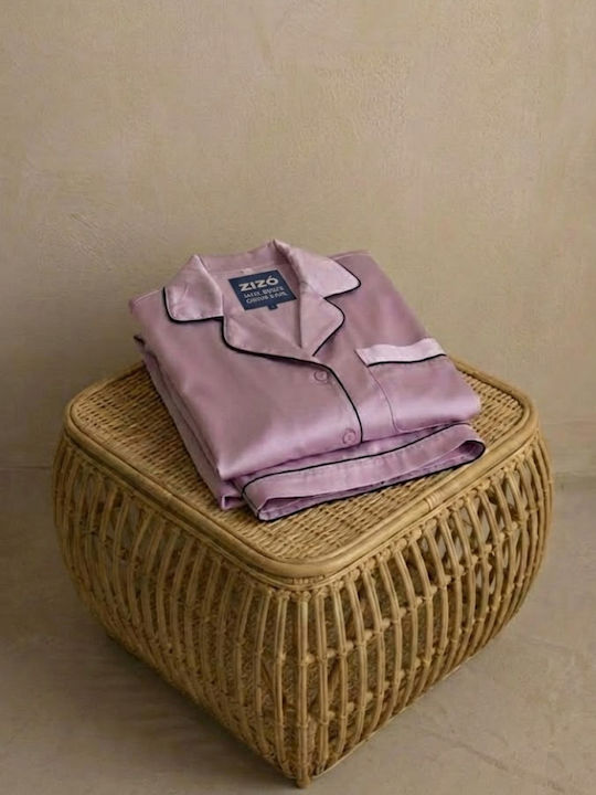 Zizo Set Pijamale pentru Femei Dusty Pink - Rotten Apple