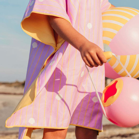 Quut Kid's Beach Poncho Pink 60 x 60 cm