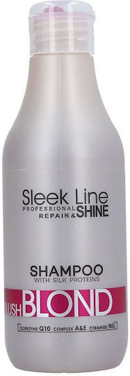 Stapiz Sleek Line Blush Blond Shampoo Shampoos Reconstruction/Nourishment & Smoothing for All Hair Types 300ml