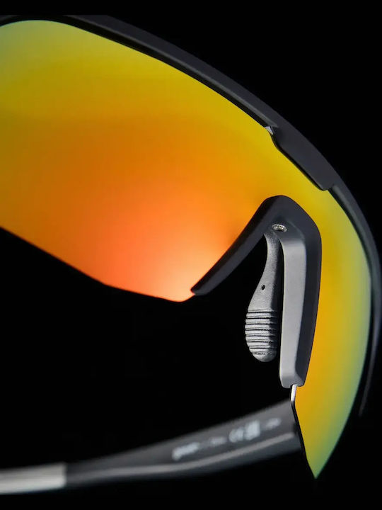 Goodr Unisex Sunglasses with Black Frame and Multicolour Mirror Lens G00456-BLG-01
