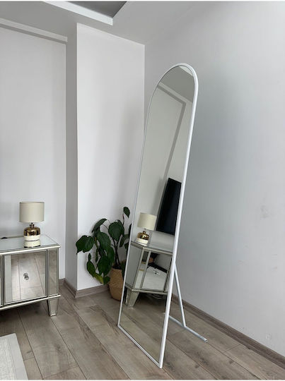 SteweHome STE-010432-P10432 Καθρέπτης Ολόσωμος Οβάλ Λευκός 180x60cm SteweHome STE-010432-P10432 Καθρέπτης Ολόσωμος Οβάλ Λευκός 180x60cm