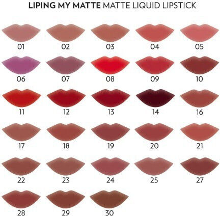 Golden Rose Liping My Matte Lang anhaltend Flüssig Lippenstift Matt No24 5ml
