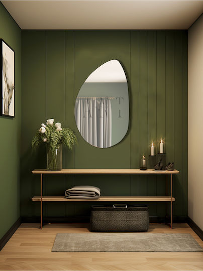 SteweHome STE-009448-P9448 Καθρέπτης Ασύμμετρος Ασημί 90x60cm SteweHome STE-009448-P9448 Καθρέπτης Ασύμμετρος Ασημί 90x60cm