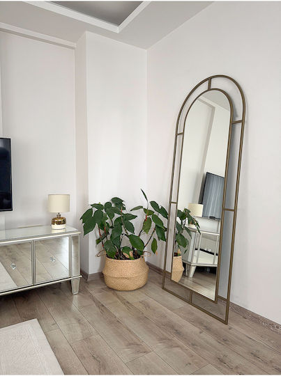 SteweHome Wall Mirror with Metallic Frame 70x180cm