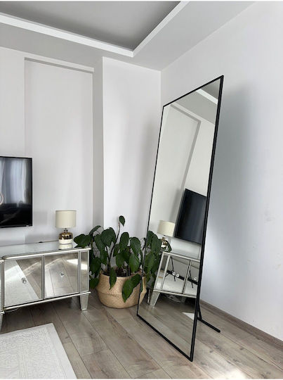 SteweHome STE-010359-P10359 Καθρέπτης Ολόσωμος Ορθογώνιος Μαύρος 180x80cm SteweHome STE-010359-P10359 Καθρέπτης Ολόσωμος Ορθογώνιος Μαύρος 180x80cm