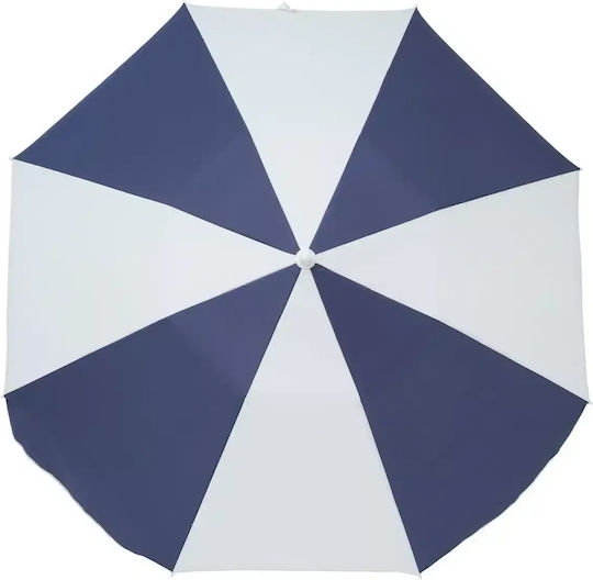 Compact Compact Marine Stripe Umbrelă Pliabilă De Plajă Diametru 1.7m