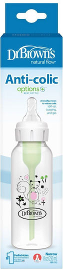 Dr. Brown's Plastic Baby Bottle Options Anti-Colic with Silicone Nipple for 0+, 0+ m, months White Squirrel 250ml