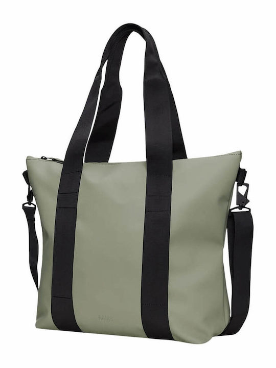 Tote Mini Γυναικεία Τσάντα Tote Χειρός Χακί