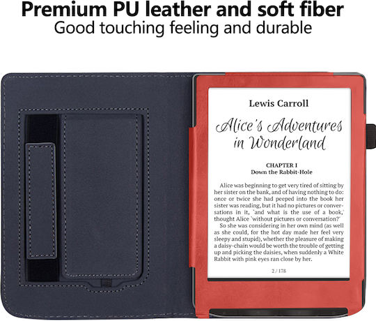 Pocketbook Флип Капак Издръжлив Червен (Pocketbook Verse (pb619/629/634/634k3))
