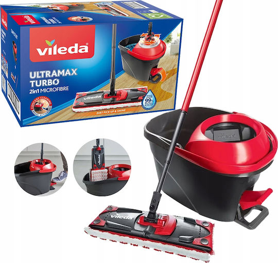 Vileda Ultramax Dreh Parkettmop mit Mikrofasern