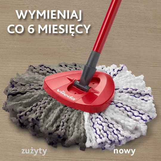 Vileda Microfibre Περιστρεφόμενη Ανταλλακτικό Σφουγγαρίστρας