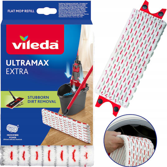 Vileda Ultramax and Ultramat Ανταλλακτικό Πανί Παρκετέζας με Μικροίνες