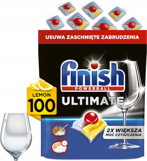Finish Ultimate Επαγγελματικές 100 Κάψουλες Πλυντηρίου Πιάτων