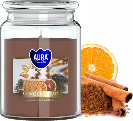 Aura Glass Αρωματικό Κερί σε Βάζο με Άρωμα Κανέλα