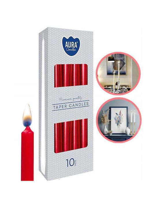 Aura Glass Αρωματικό Κερί Κηροπηγίου με Άρωμα Cotton 10τμχ
