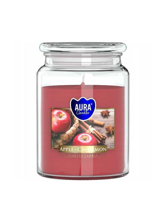 Aura Glass Αρωματικό Κερί σε Βάζο με Άρωμα Κανέλα