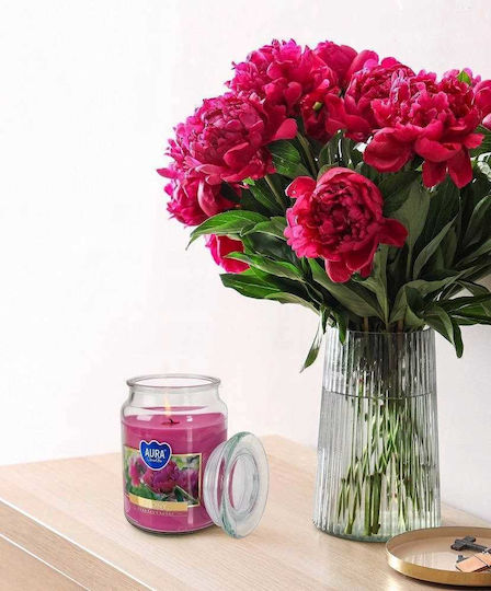 Aura Glass Aromatic Candle In Jar With Cinnamon Scent