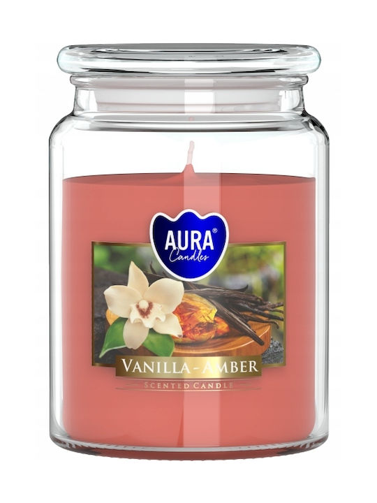 Aura Glass Αρωματικό Κερί σε Βάζο με Άρωμα Βανίλια