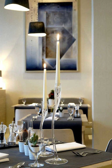 Aura Glass Lumânare Decorativă Conică Albă 40 Bucăți