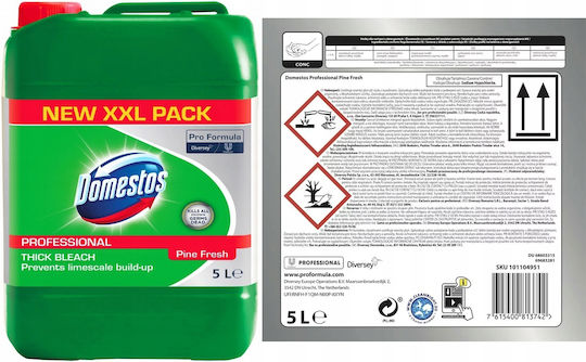 Unilever Professional Toilet Cleaning Gel with Pine Scent 5lt