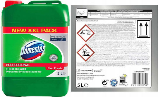 Unilever Professional Toilet Cleaning Gel with Pine Scent 5lt