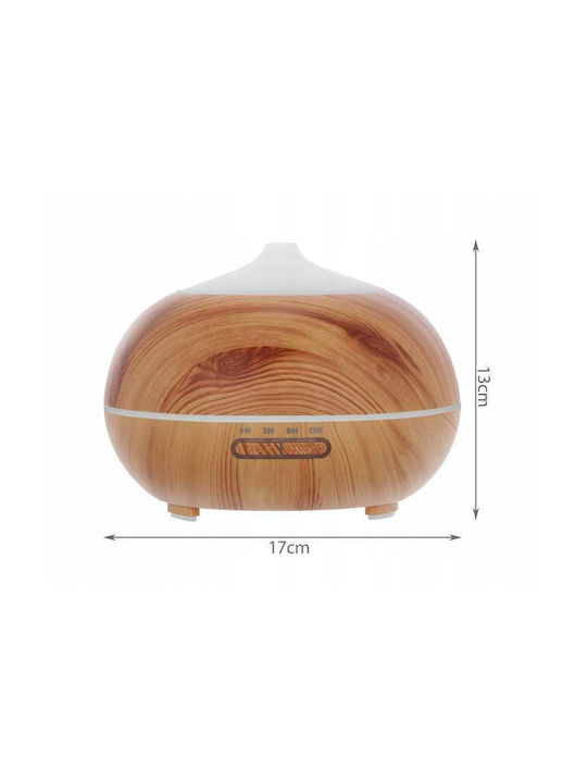 Malatec Led Συσκευή Αρωματοθεραπείας Υπερήχων με Τηλεχειριστήριο Μπεζ 300ml