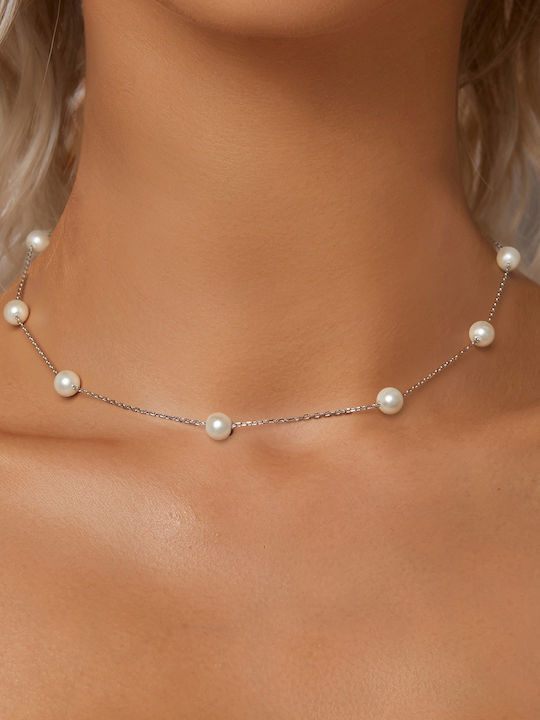 Daskalakis Herz-Gestricktes Halskette mit Diamant und Zirkon