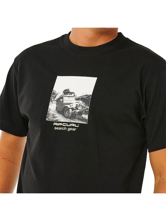 Herrenblusen Kurzarm T-Shirts Schwarz
