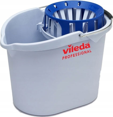Vileda Găleată cu Stoarcător din Plastic Supermop Gri