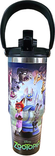Disney Sticlă Pentru Copii Termos Neagră 900ml